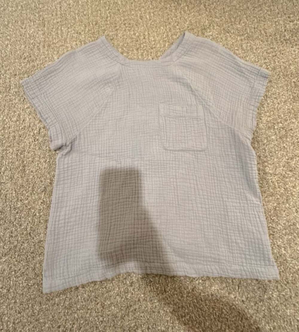 Madewell Size S Double Gauze Button-Front Pocket Top